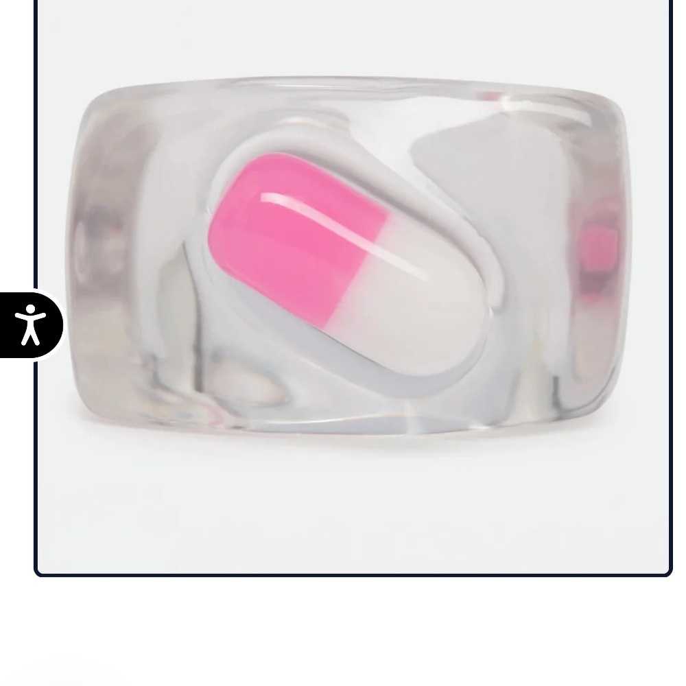 Y2K pill on ice ring